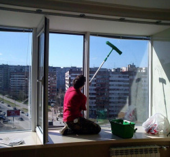 Мытье окон в однокомнатной квартире Бердск